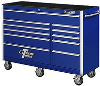 Extreme Tools EXT EX5611RCBL 56" 11 Drawer Roller Tool Cabinet - Blue