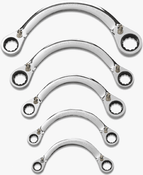 Gearwrench GWR9850 5 Pc. Metric Half Moon Double Box Ratcheting Wrench Set