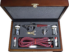 Paasche PAB VL-3W Double Action Airbrush Set in Wood Carrying Case