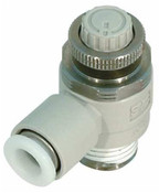 SMC AS3211FG-N03-11S Spd Control Valve, Tube 3/8 In, Body 3/8In