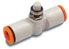 SMC AS4001F-12K Spd Control Valve, Tube 12 mm, Body 1/2 In