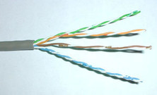 CAT 5E 8 Conductpr - Gray