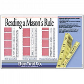 Bon Tool 16-132-B7 Poster - Reading Mason Rule