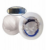 Bon Tool 84-536-B10 Hard Hat - Full Brim - White W/Rat