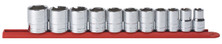 GearWrench 80703 11 Pc. 6 Pt. Standard Socket Set SAE, 1/2" Drive