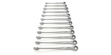 GearWrench 85888 12 Pc. XL X-BeamCombination Ratcheting Wrench Set Metric