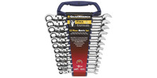 GearWrench 9901 12 Pc. Flex Combination Ratcheting Wrench Set Metric