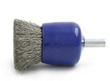Brush Research BNS-4SC .0104SS SOLID WIRE END BRUSH W/CUP PROTECTOR