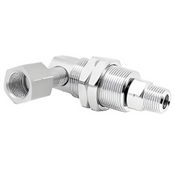 Mosmatic 57.463 90 Deg Swivel with bulkhead fitting, Carbide