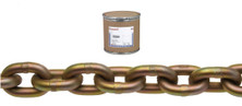 Campbell 0510510 5/16" Grade 70 Transport Chain, Yellow Chromate, 275' per Drum