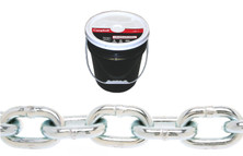 Campbell 0140323 3/16" Grade 30 Proof Coil Chain, Blu-Krome, 250' per Round Pail