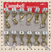 Campbell 0720052 Display, 12" x 12" Bronze Snaps Assortment