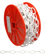 Campbell 0722004 #10 Decorator Chain, White, 40' per Reel