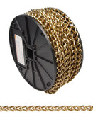 Campbell 0723388 #2 Twist Link Machine Chain, Brass Glo, 70' per Reel