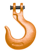 Campbell 4403815 5/8" Alloy Clevis Slip Hook, Forged Alloy, Painted Orange, Bulk