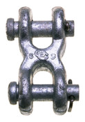 Campbell 3643302 7/16"- 1/2" Twin (Double)Clevis Link,Drop Forged Carbon Steel,Galvanized