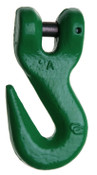 Campbell 5724615 3/8" Quik-Alloy Grab Hook, Grade 100, Painted Green, Bulk