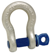 Campbell 5412035 1-1/4" Anchor Shackle, Screw Pin, Forged Carbon Steel, Galvanized, Bulk