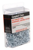 Campbell 5978000 #12 Single Steel Jack Chain, Blu-Krome, 15' per Plastic Clamshell