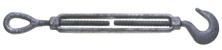 Campbell 6250101 1/4" x 4" Hook & Eye Turnbuckle, Forged Carbon Steel, Galvanized, Bulk