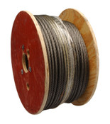 Campbell 7008227 5/16" 6 x 19 Fiber Core Wire Rope, Rust Prohibitive, 500 Feet per Reel