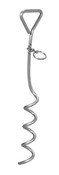 Campbell 7692006 15-1/2" Spiral Tie-Out Stake, Zinc Plated