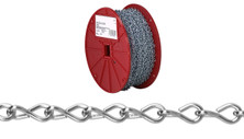 Campbell AW0801827 #18 Single Steel Jack Chain, Blu-Krome, 200' per Reel