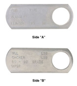 Campbell 7503506C Closed Field ID Tag for Sling Chains, 50 Pcs per Carton