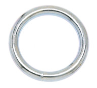 Campbell T7665042 #3 1-1/2" Welded Ring, Nickel Finish, Import, UPC Tagged