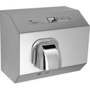 American Dryer DR10TNSSHF Stainless Steel Hand Dryer, Automatic, Fixed Nozzle, 80 Sec Hair Cycle