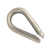 Campbell T7670629 1/4" Wire Rope Thimble, Zinc Plated, Import, UPC Tagged