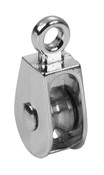 Campbell T7655062 #0174 1/2" Pulley, Single Sheave, Rigid Eye, Nickel, UPC Tagged