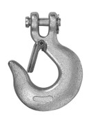 Campbell T9700824 1/2" Clevis Slip Hook with Latch, Grade 43, Zinc Plated, UPC Tagged