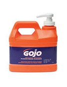GOJO 1/2 Gallon Pump Bottle Natural Orange Hand Cleaner With Pumice Scrubing Particles