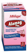 Medique Alamag Plus Cherry Flavor Antacid/Anti-Gas Tablets (2 Per Package, 100 Packages Per Box)