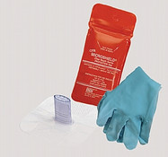 70-160 MDI CPR Microshield Disposable Rescue Breather With Gloves In Pouch