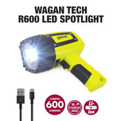 Wagan 4320 Brite-Nite R600 LED Rechargeable Spotlight — 600 Lumens