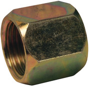 Dixon 0318-4 7/16"-20 Fem JIC 37 Deg Flare Nut x 1/4" Tube OD (Zinc Plated Steel)