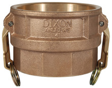 Dixon 125-D-BR 1 1/4" Brass Female Coupler x