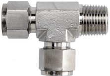 Dixon 12-DTMT-12 3/4" Tube OD x 3/4" MNPT 316SS Male Run Tee Instrumentation Ftg