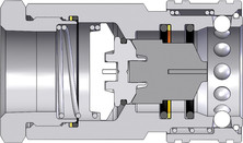 Dixon 12HF10-S 1-1/2" ISO-B COUP, 1-1/4" NPTF, SS Body Material: 303 STAINLESS Body Size: 1-1/2"