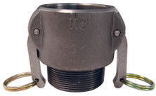 Dixon 150-B-ALH 1 1/2" Alum Hardcoat Female Coupler