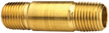 Dixon 1660235C 1/8" NPT Brass Long Pipe Nipple Length 3-1/2"
