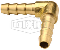 Dixon 1771010C 5/8" x 5/8" Barbed 90 Deg Splicer Brass