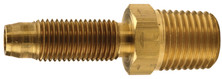 Dixon 1820406S Brass Reusable Male Stem 1/4" Hose ID x 3/8" Male NPTF