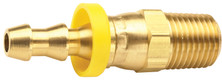 Dixon 2710604C Brass 1/4" Male NPTF Swivel x 3/8" Push-on Hose Barb (Dryseal)