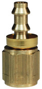 Dixon 2740402CBC Brass 1/8" Fem NPTF x 1/4" Push-on HB w/Cap (Dryseal)