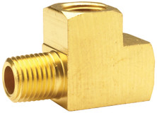 Dixon 3260202C 1/8" Male NPTF x 1/8" Fem NPTF Brass Extruded Street Tee