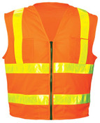 OK-1 OK-SVO2ML ANSI Class II Zipper Surveyor Vest Size:XL (42-46")