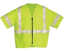 OK-1 OK-SVL3-04 ANSI Class III Zipper Surveyor Vest with Sleeves Size:M/L (38-42")